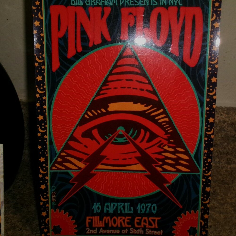 pink floyd april 16th 1970 fillmore east nyc new reprint laminated poster